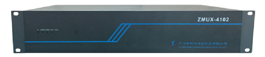 新一代多業務接入傳輸平臺 衛星IP通信系統解決方案 ZMUX-4102正面示意圖